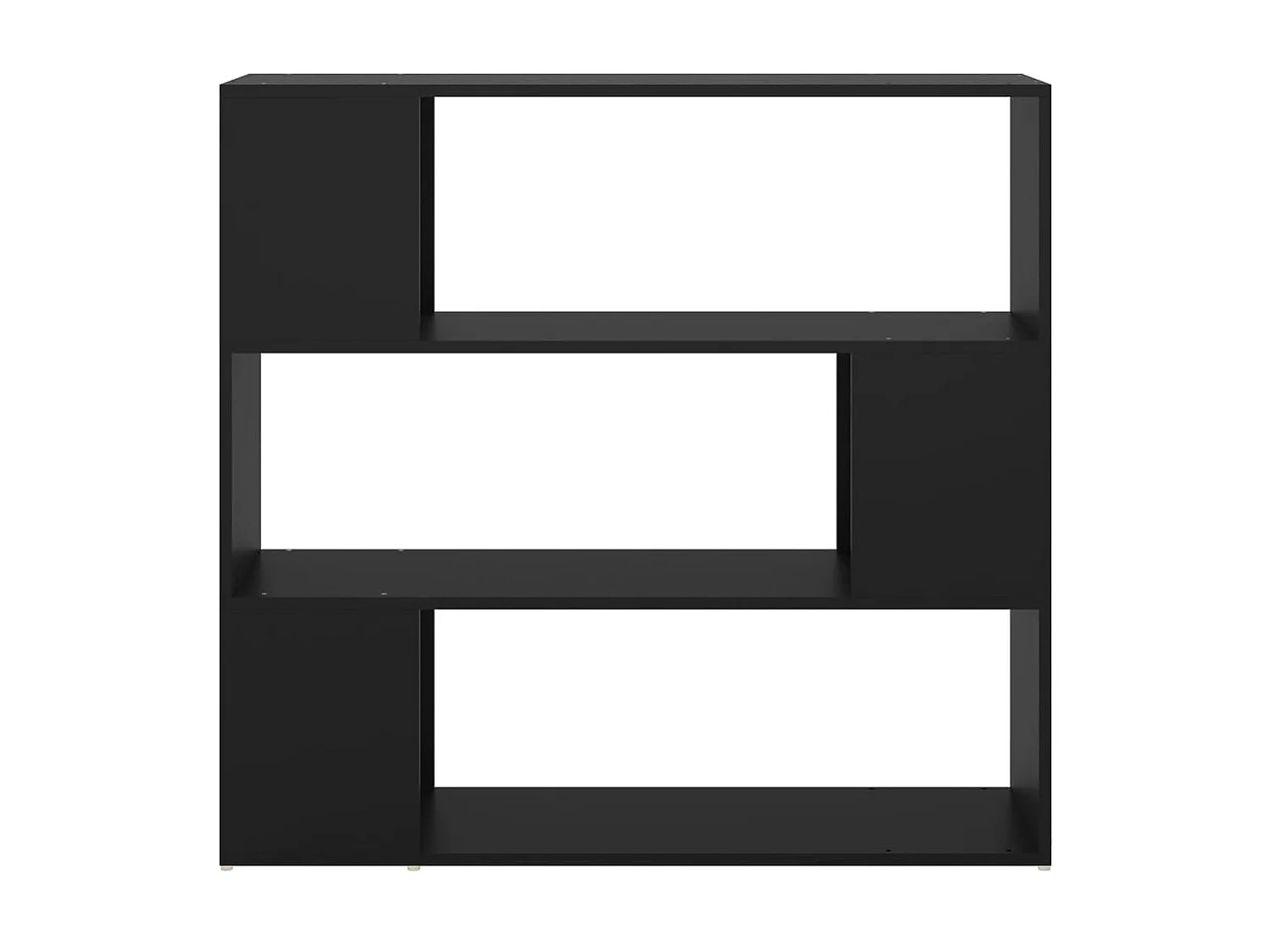 Bücherregal Raumteiler,Bücherschrank Schwarz 100x24x94 cm -gkd154955