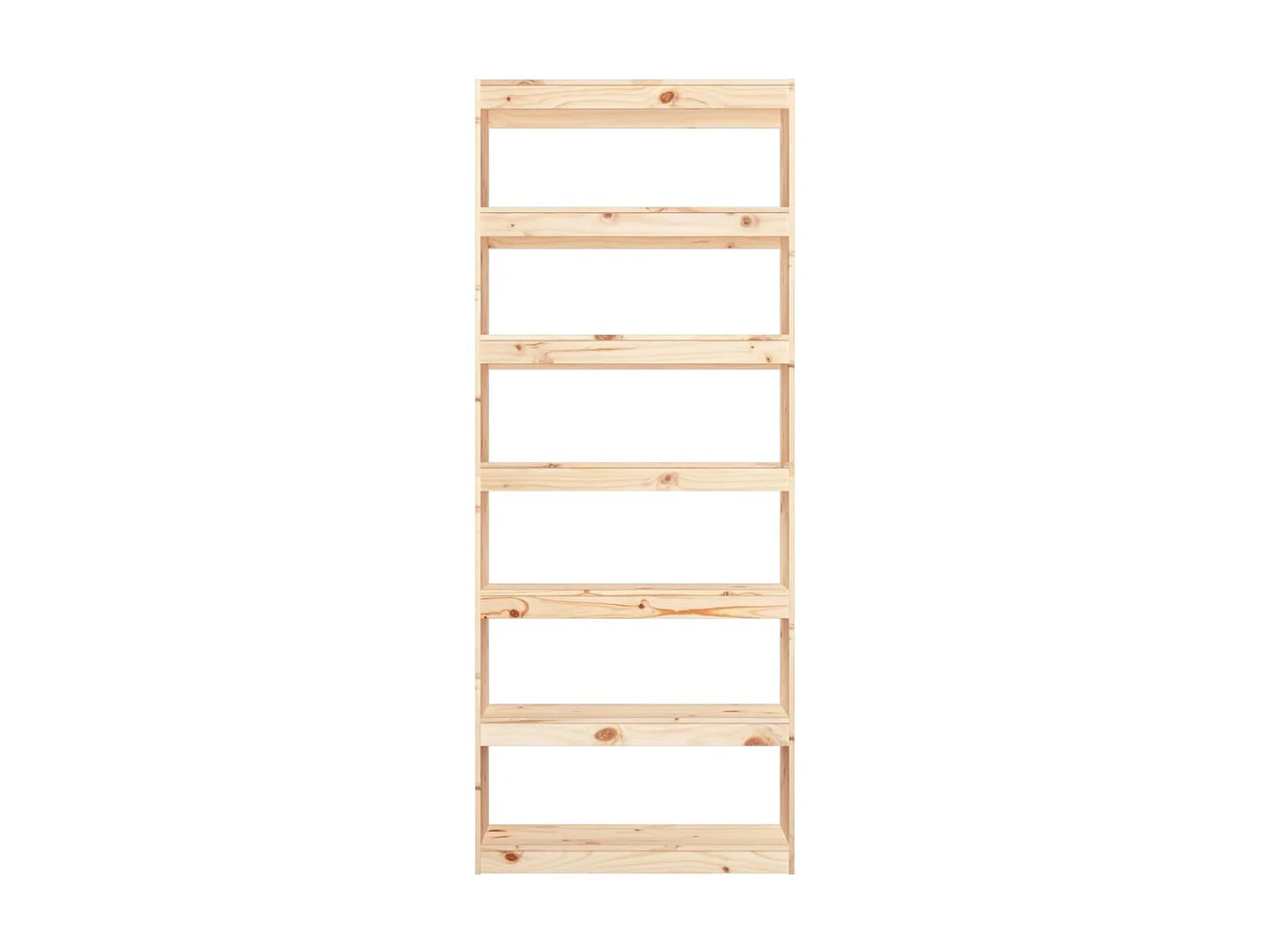 Bibliothèque-Séparateur de pièce 80x30x199,5 cm Pin massif OFR49314 BonneVie Meuble