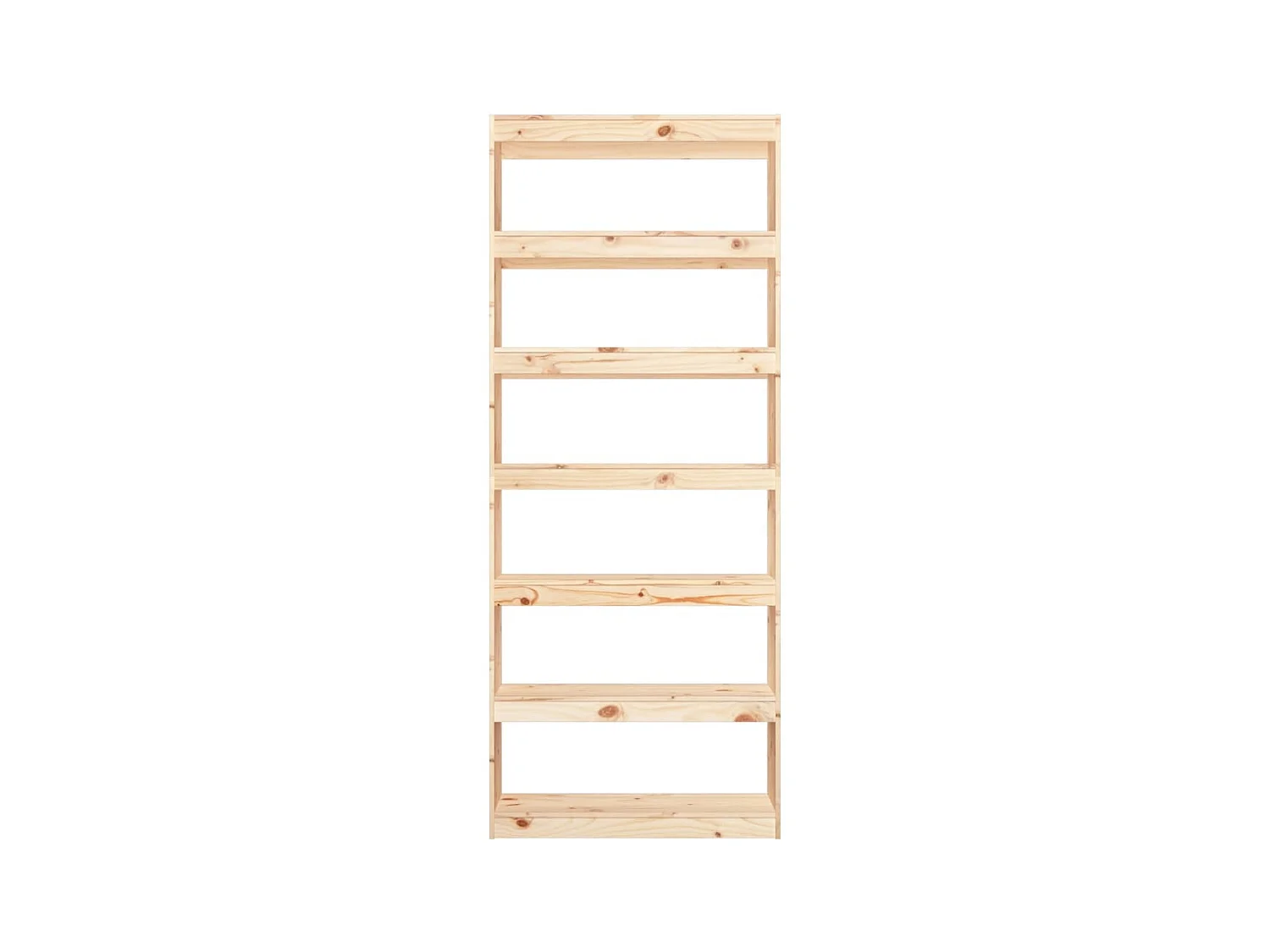 Bibliothèque-Séparateur de pièce 80x30x199,5 cm Pin massif OFR49314 BonneVie Meuble