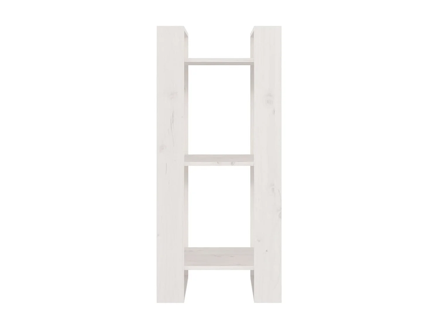 Bibliothèque-Séparateur de pièce Blanc 41x35x91 cm Pin solide OFR93508 BonneVie Meuble