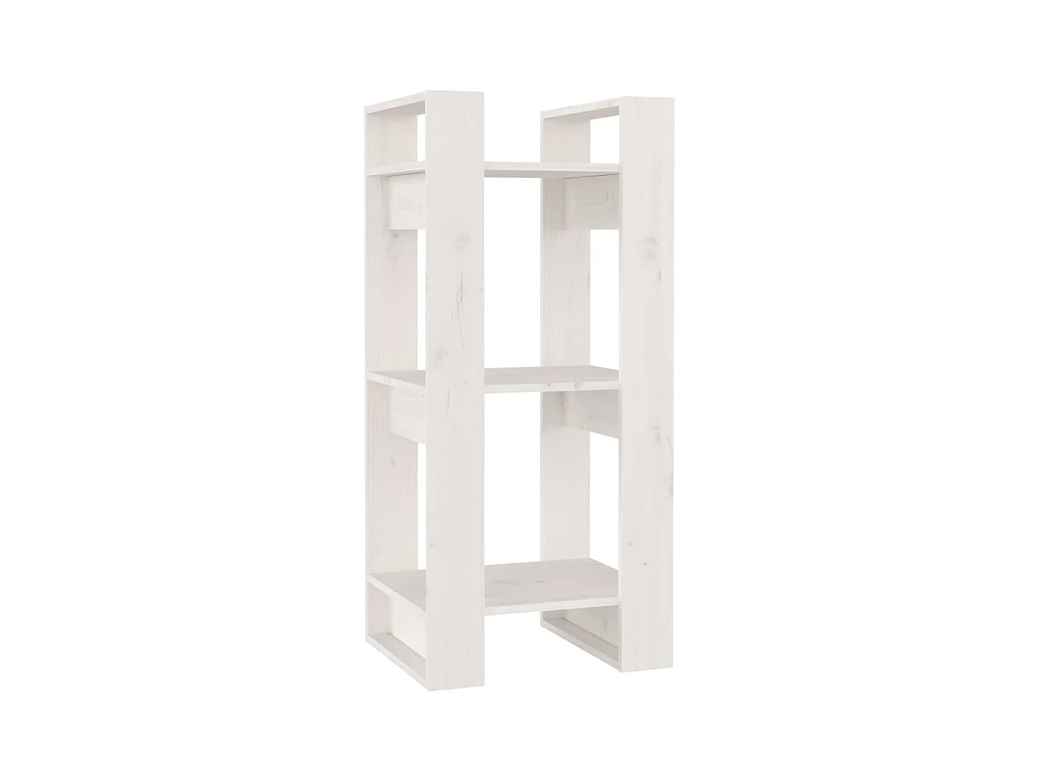 Bücherregal/Bücherschrank,Raumteiler Weiß 41x35x91 cm Massivholz Kiefer -gkd544988