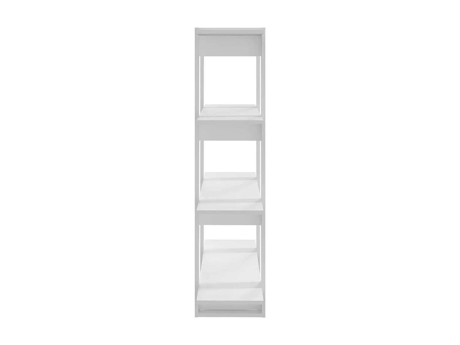 Bibliothèque-Séparateur de pièce Blanc 100x30x123,5 cm OFR97521 BonneVie Meuble