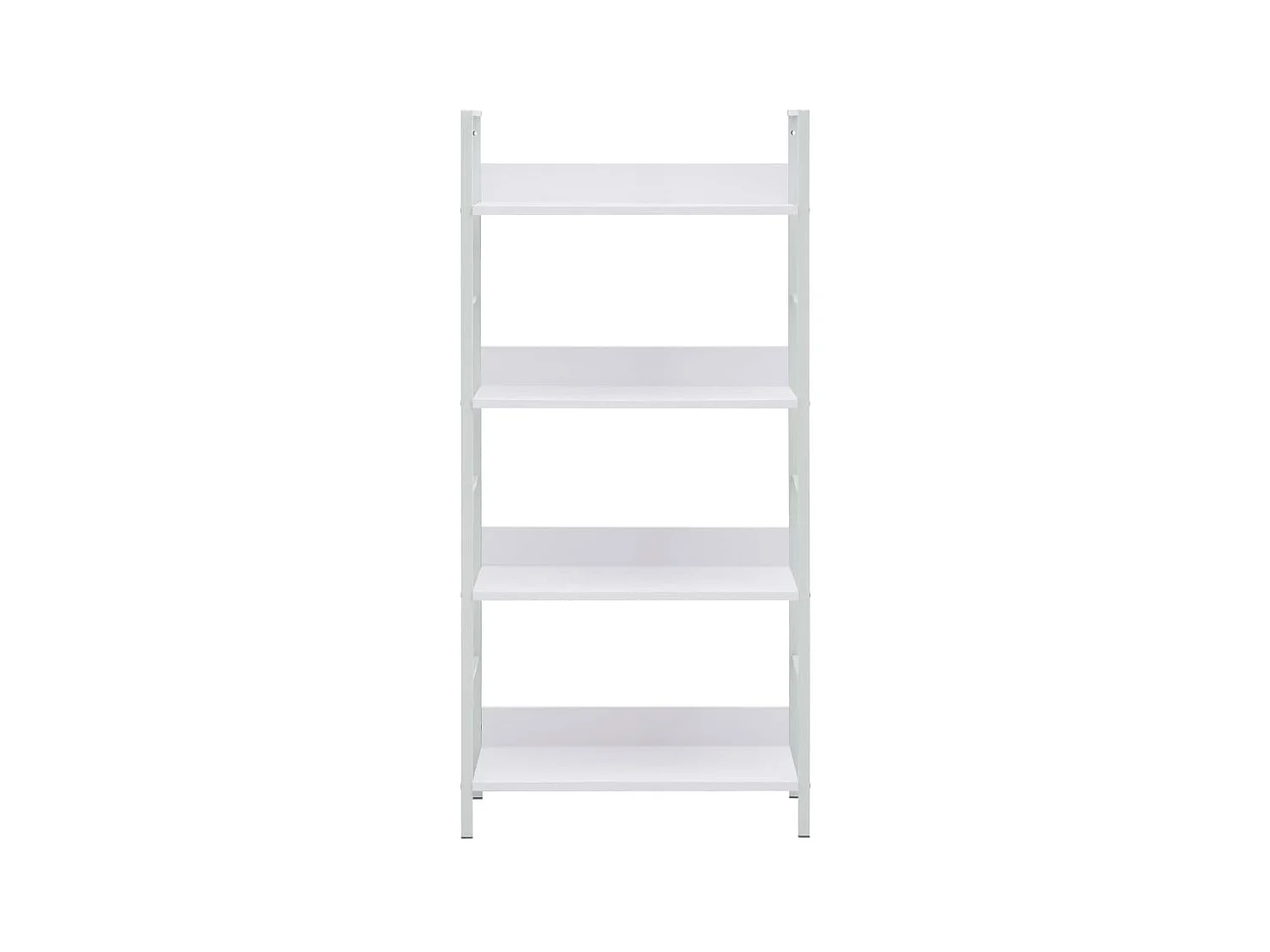 Boekenkast met 4 schappen 60x27,6x124,5 cm bewerkt hout wit NL476726