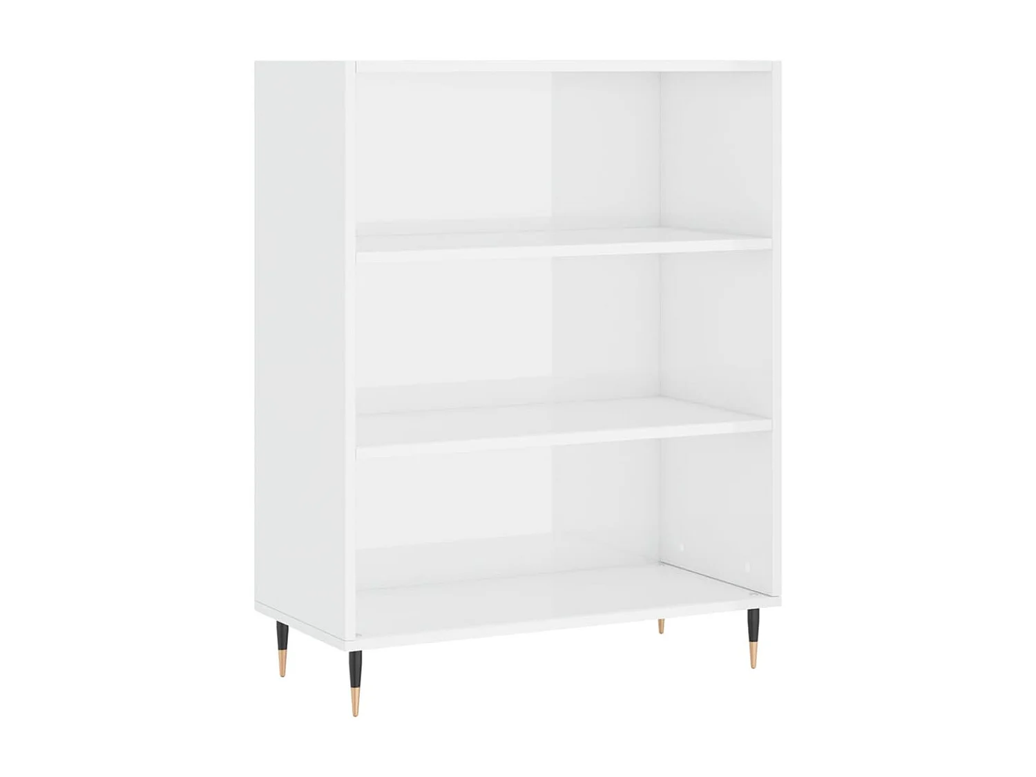 Estante 69,5x32,5x90 cm derivados de madeira branco brilhante PT961015