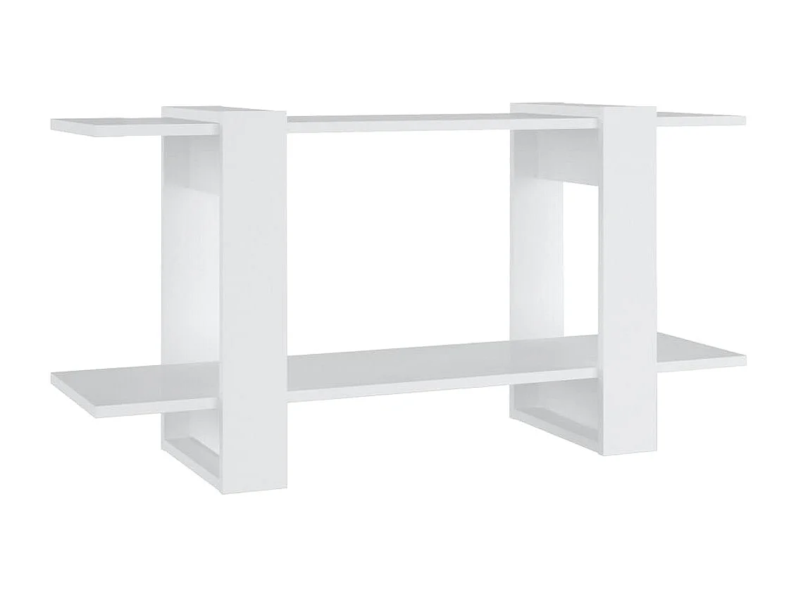 Bibliothèque Blanc 100x30x51 cm Bois d'ingénierie OFR45358 BonneVie Meuble