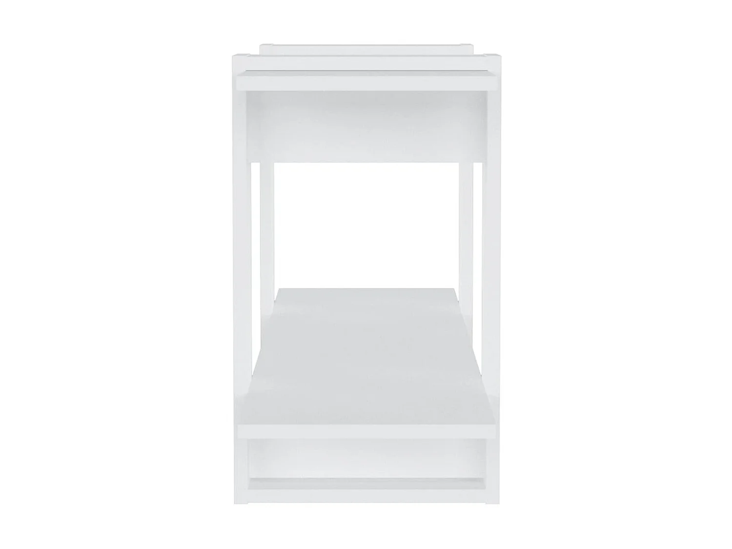 Bibliothèque Blanc 100x30x51 cm Bois d'ingénierie OFR45358 BonneVie Meuble