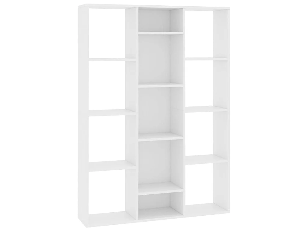 Bücherregal/Bücherschrank,Raumteiler Weiß 100x24x140 cm Holzwerkstoff -gkd802547