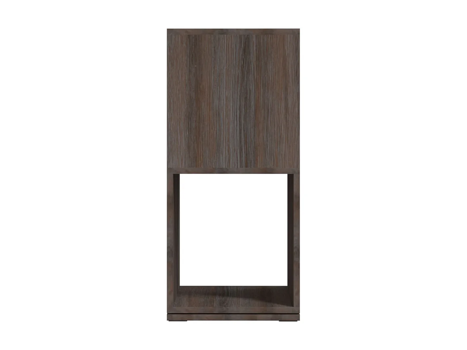 Armoire rotative Gris et chêne 34,5x34,5x75,5 cm Aggloméré OFR32486 BonneVie Meuble