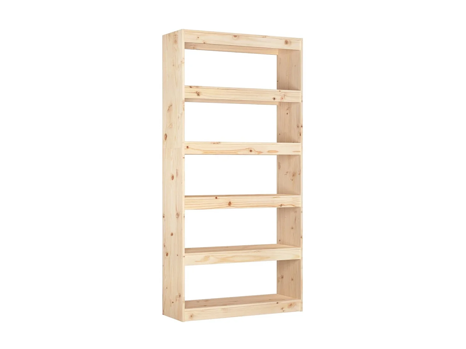 Bibliothèque-Séparateur de pièce 80x30x167,4 cm Bois de pin OFR39714 BonneVie Meuble