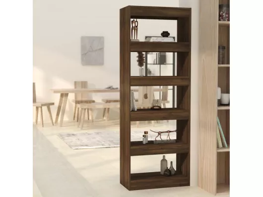 Kauf Unique Bücherregal/Bücherschrank,Raumteiler Braun Eiche 60x30x166 cm Holzwerkstoff -gkd539069