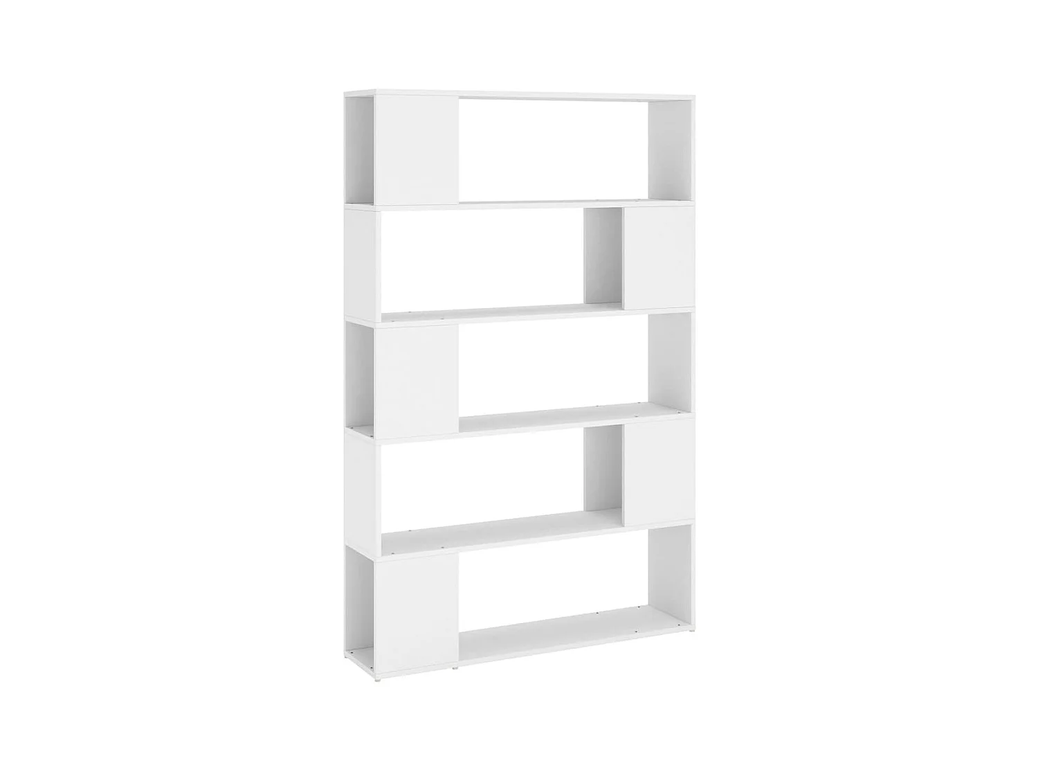 Boekenkast/kamerscherm 100x24x155 cm bewerkt hout wit NL336374