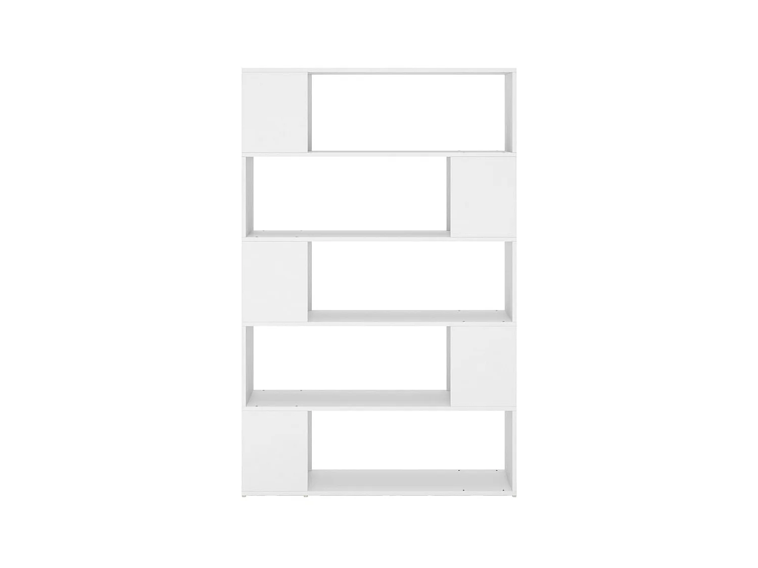 Boekenkast/kamerscherm 100x24x155 cm bewerkt hout wit NL336374