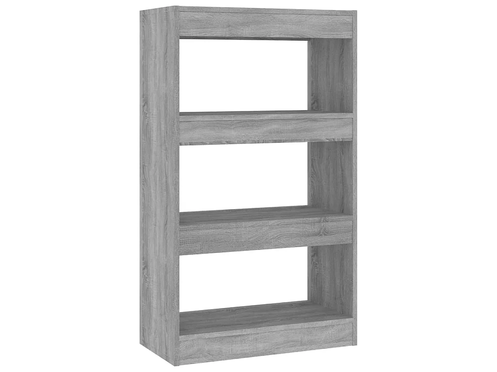 Bibliothèque-Séparateur de pièce Sonoma gris 60x30x103 cm OFR78158 BonneVie Meuble