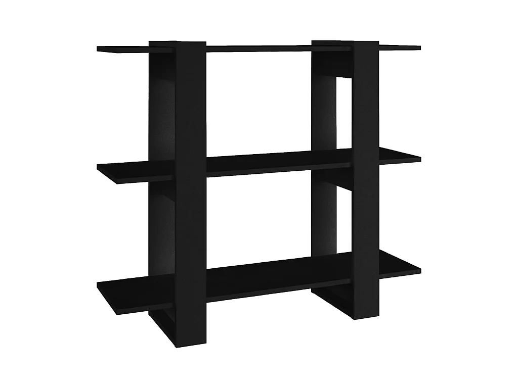 Bücherregal/Bücherschrank,Raumteiler Schwarz 100×30×87 cm -gkd699720