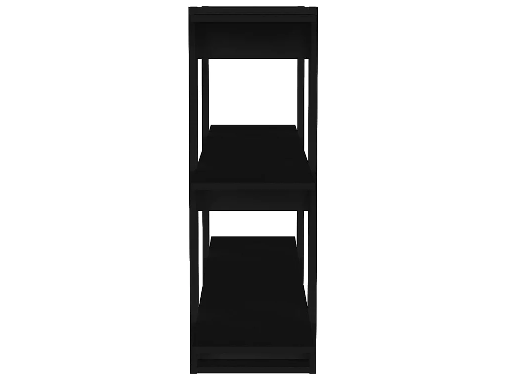 Bücherregal/Bücherschrank,Raumteiler Schwarz 100×30×87 cm -gkd699720