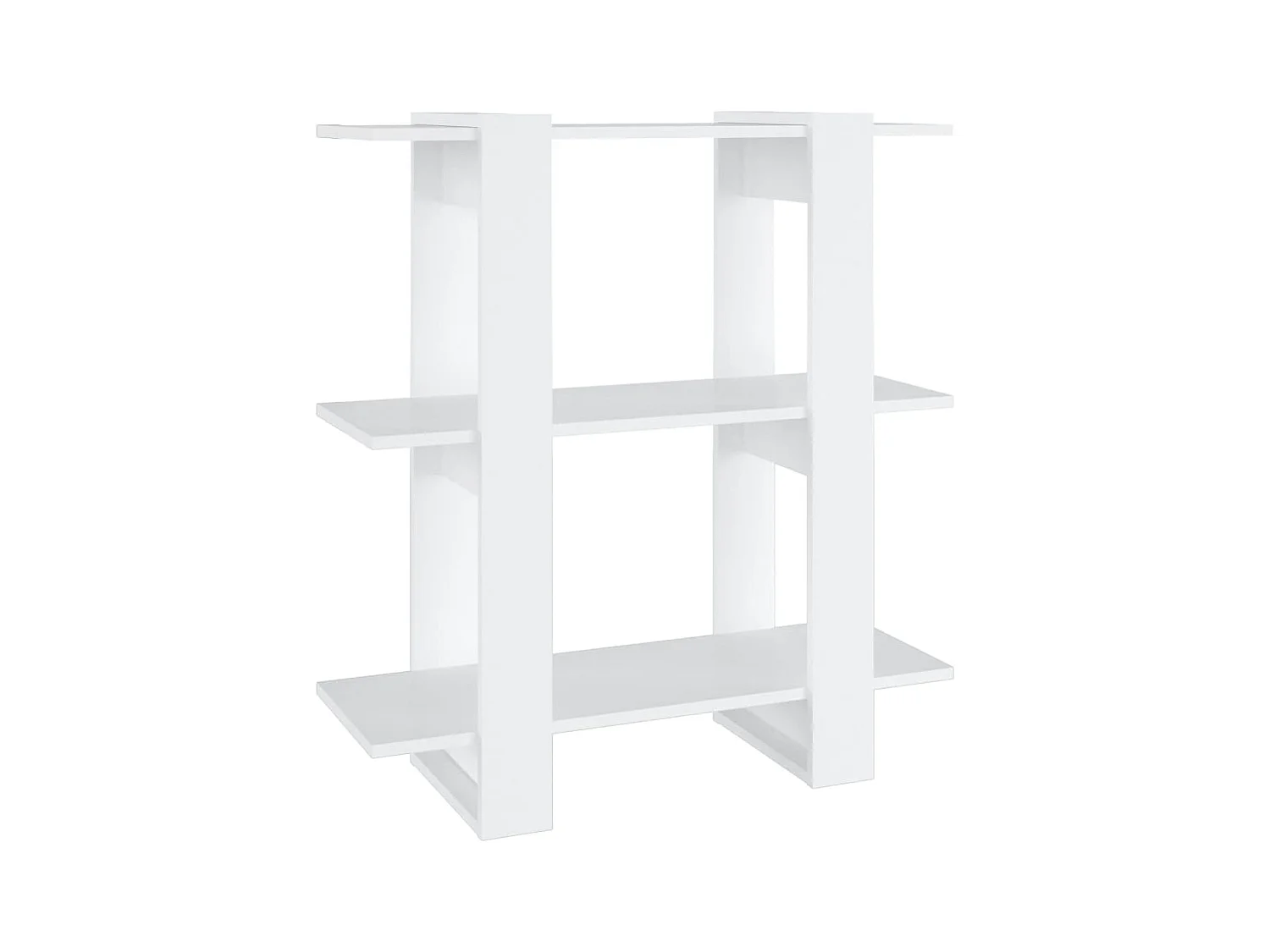 Bücherregal/Bücherschrank,Raumteiler Weiß 80x30x87 cm -gkd609247