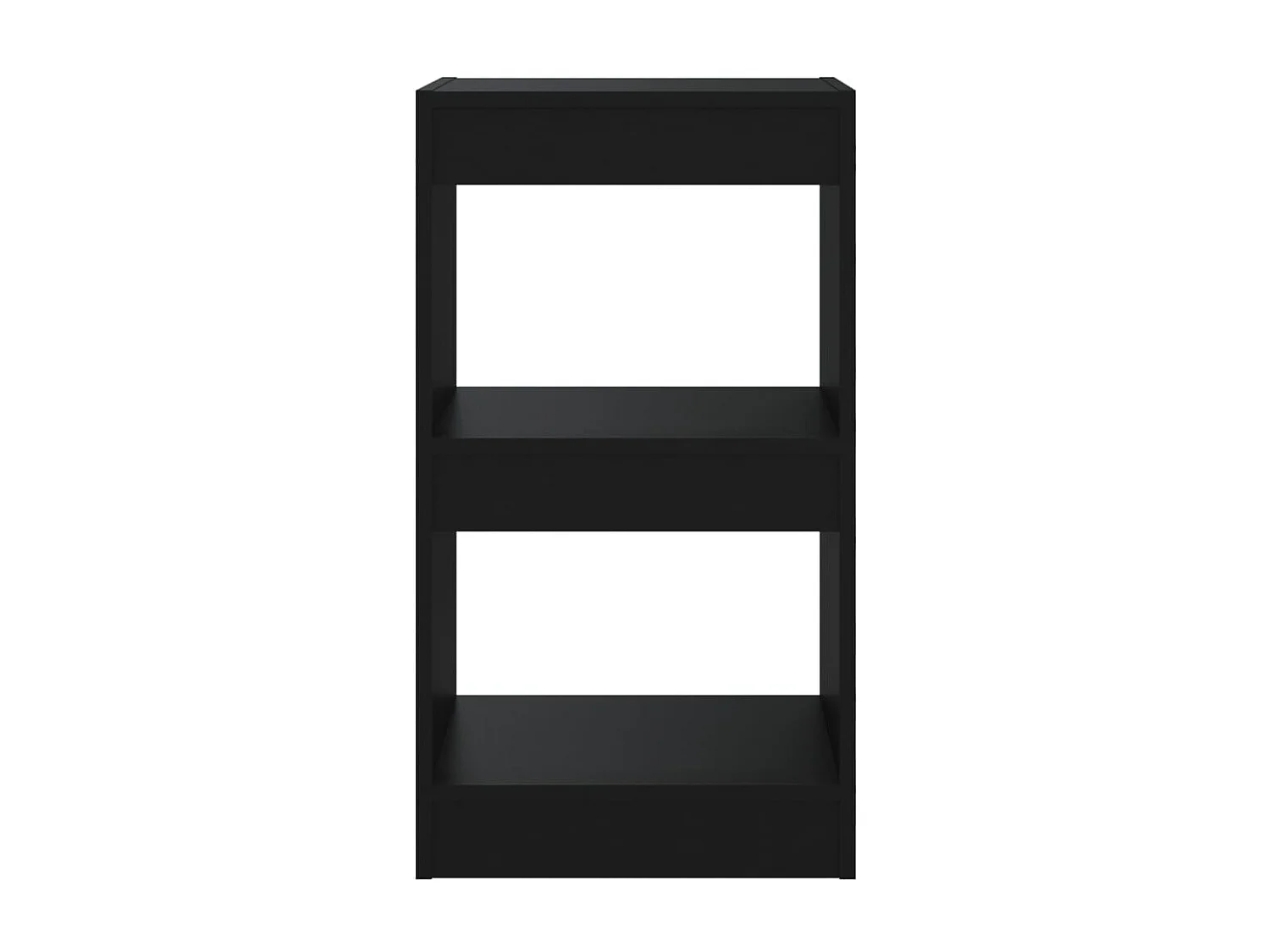 Bücherregal/Bücherschrank,Raumteiler Schwarz 40×30×72cm -gkd621604