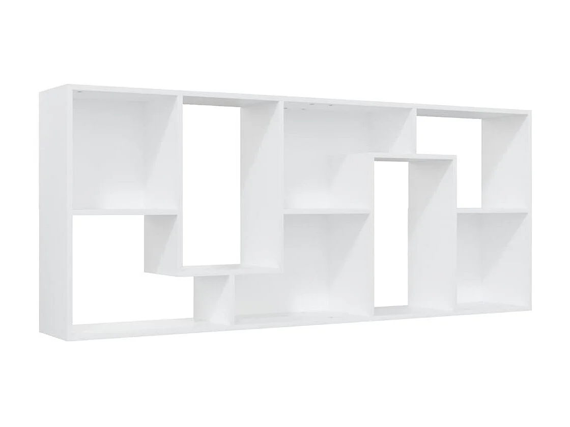 Bibliothèque Blanc 67x24x161 cm Bois d'ingénierie OFR90503 BonneVie Meuble