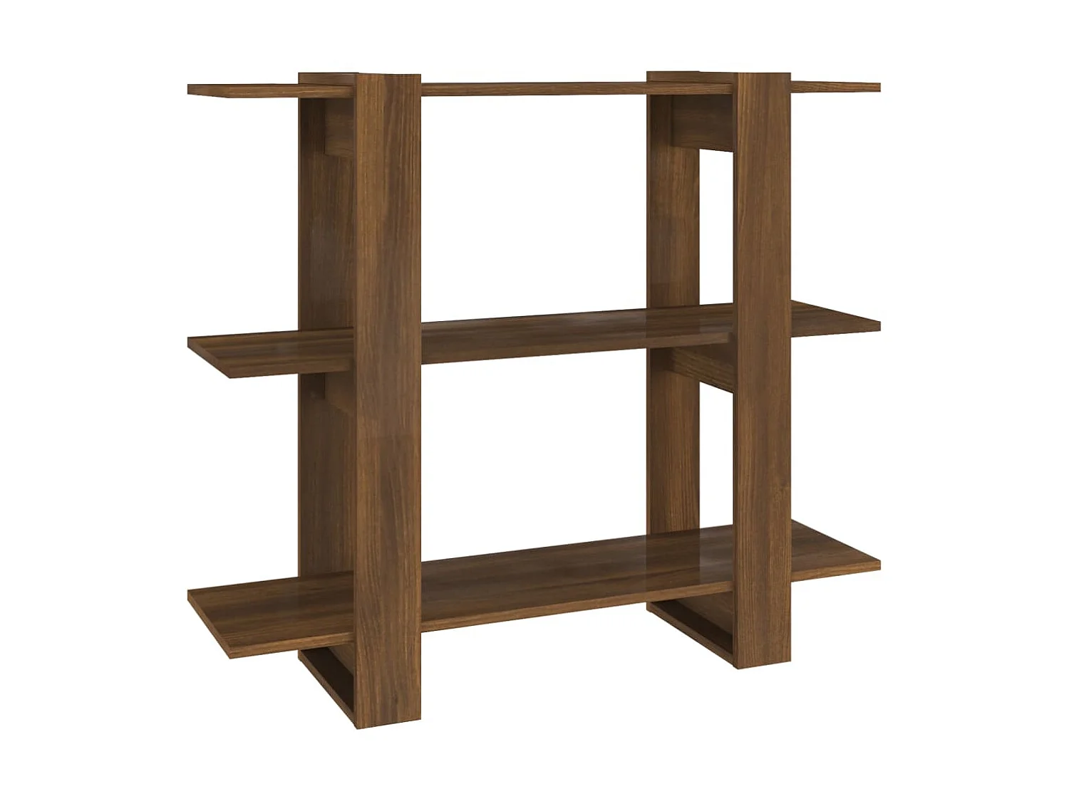 Bücherregal/Bücherschrank,Raumteiler Braun Eichen-Optik 100×30×87 cm -gkd579929