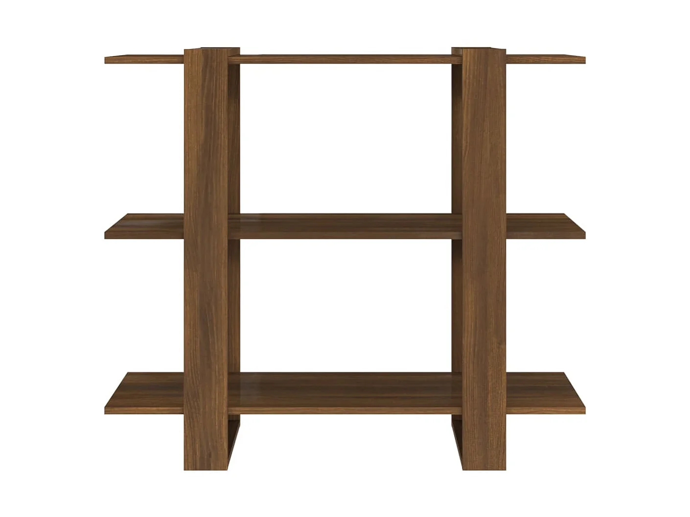 Bibliothèque-Séparateur de pièce Chêne marron 100x30x87 cm OFR38633 BonneVie Meuble