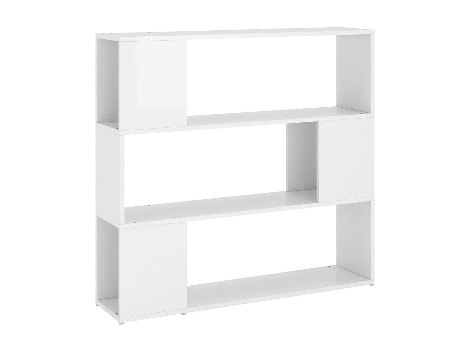 Estante/divisória 100x24x94 cm branco brilhante PT934653