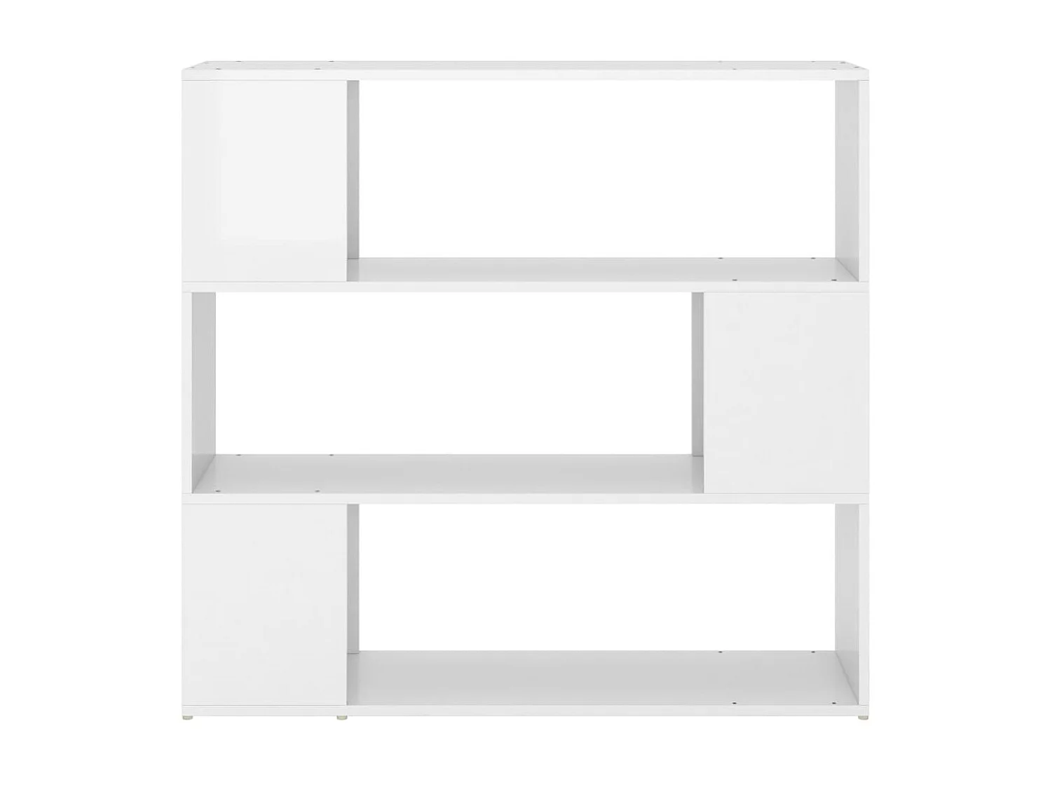 Estante/divisória 100x24x94 cm branco brilhante PT934653