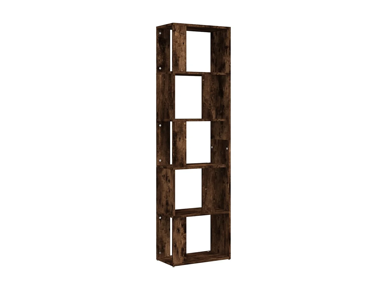 Biblioteca Estantería de madera contrachapada roble ahumado 45x24x160 cm ES56469