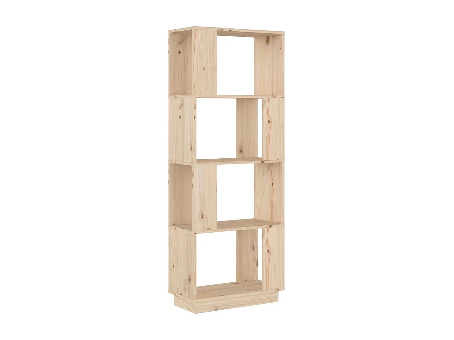 Bücherregal/Bücherschrank,Raumteiler 51x25x132 cm Massivholz Kiefer -gkd73096