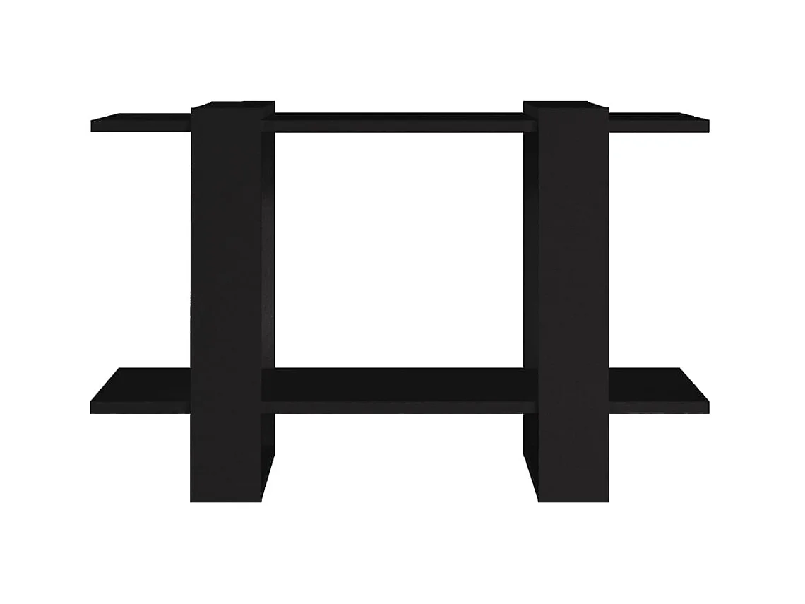 Bücherregal/Bücherschrank,Raumteiler Schwarz 80x30x51 cm -gkd315554