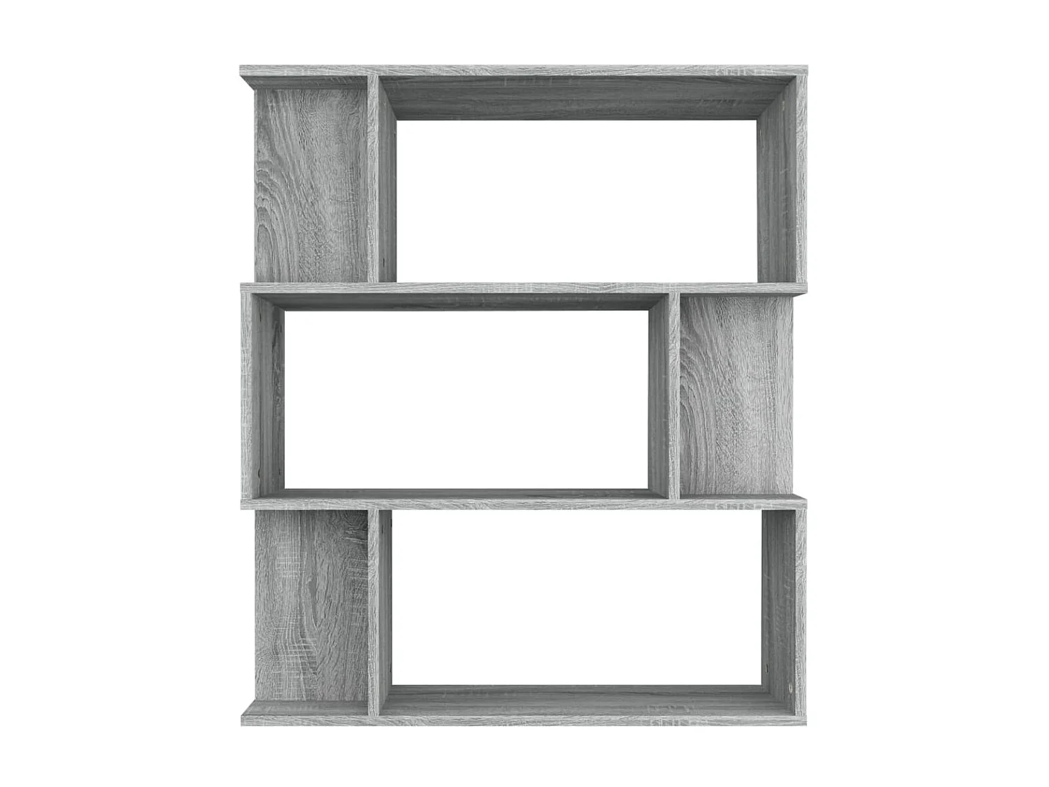 Bibliothèque Sonoma gris 80x24x96 cm Bois d'ingénierie OFR69979 BonneVie Meuble