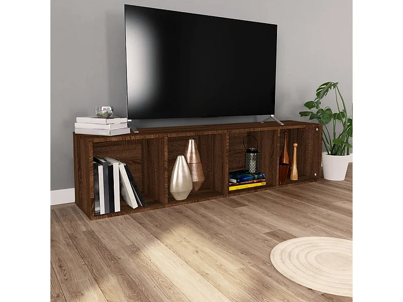 Meuble TV Chêne marron 36x30x143 cm BE42944