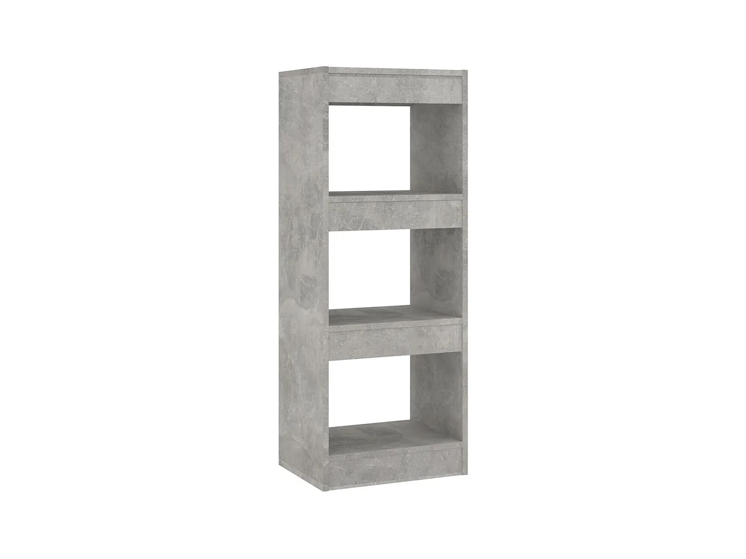 Bücherregal/Bücherschrank,Raumteiler Betongrau 40x30x103 cm Holzwerkstoff -gkd223505