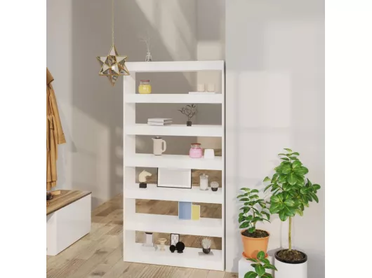 Kauf Unique Bücherregal/Bücherschrank,Raumteiler Weiß 100×30×198 cm Holzwerkstoff -gkd91956