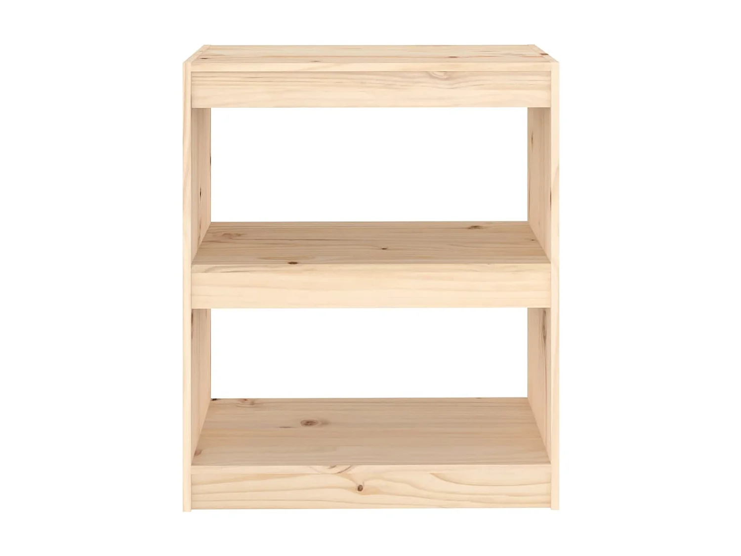 Bibliothèque-Séparateur de pièce 60x30x71,5 cm Bois de pin OFR95017 BonneVie Meuble