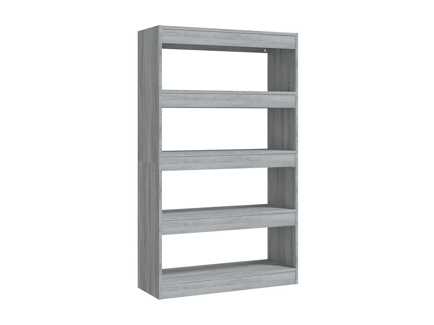 Bücherregal/Bücherschrank,Raumteiler Grau Sonoma 80x30x135 cm Holzwerkstoff -gkd192039