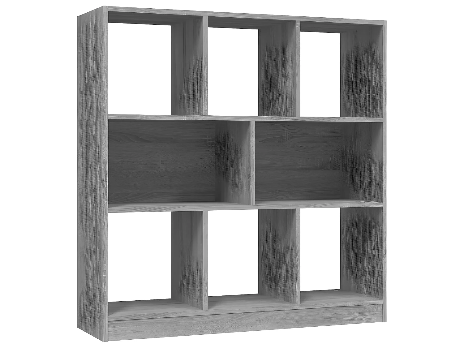 Bibliothèque Sonoma gris 97,5x29,5x100 cm Bois d'ingénierie OFR21864 BonneVie Meuble