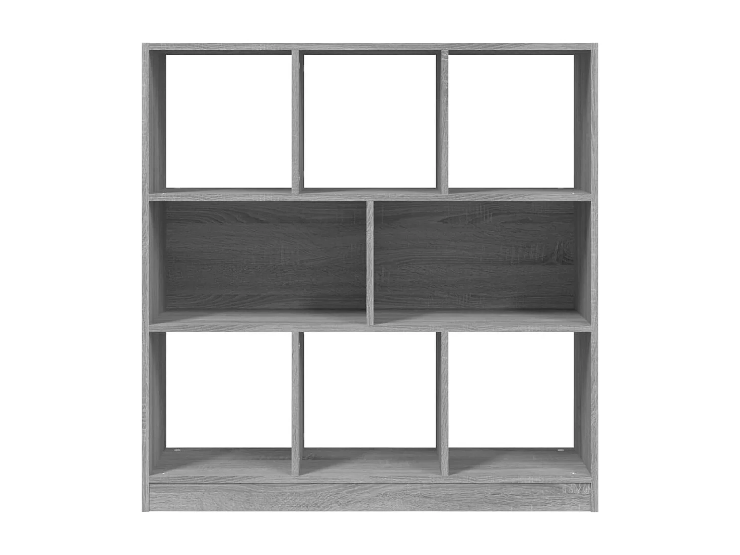 Bibliothèque Sonoma gris 97,5x29,5x100 cm Bois d'ingénierie OFR21864 BonneVie Meuble