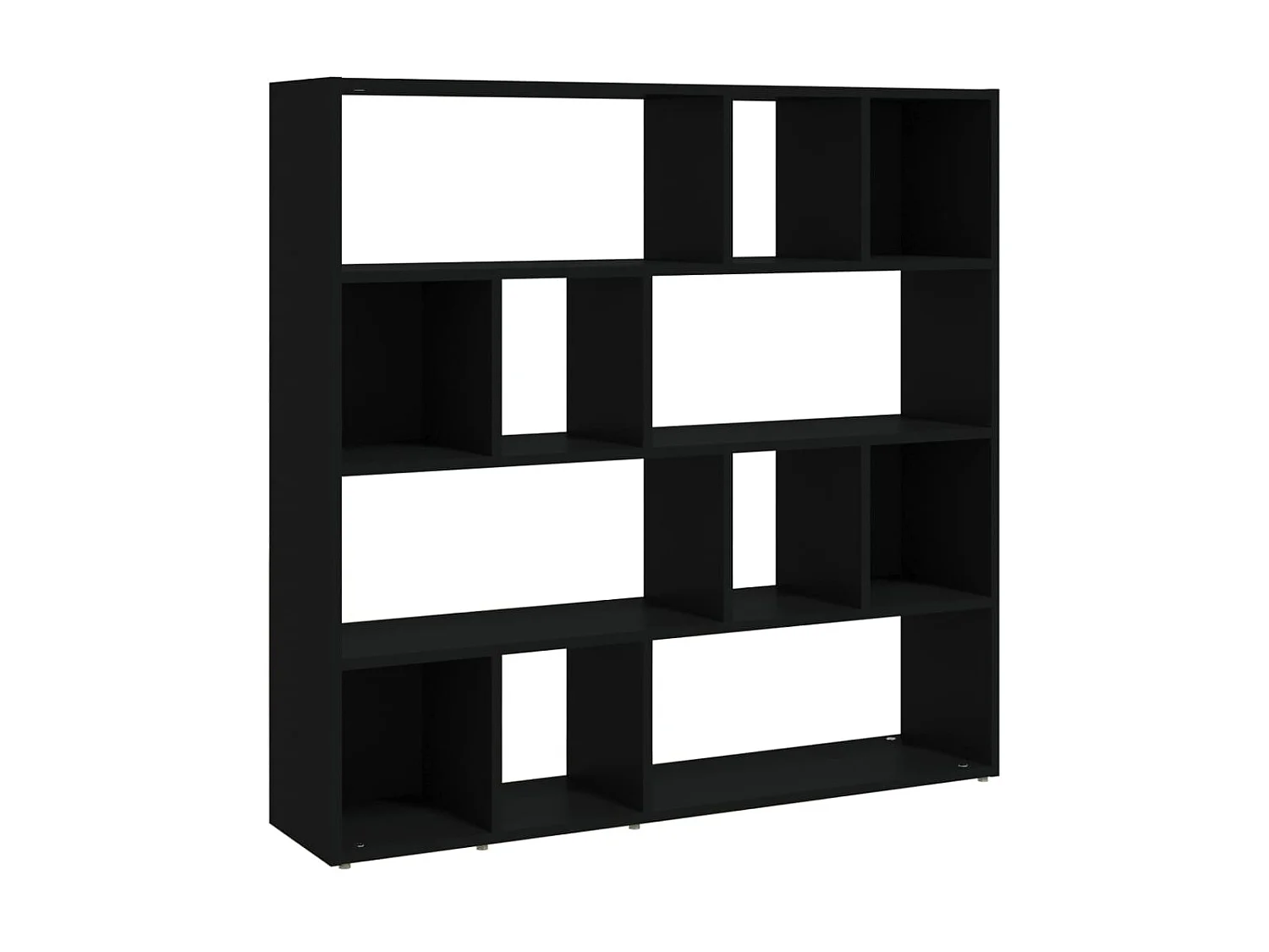 Bibliothèque de séparation Noir 105x24x102 cm OFR33050 BonneVie Meuble