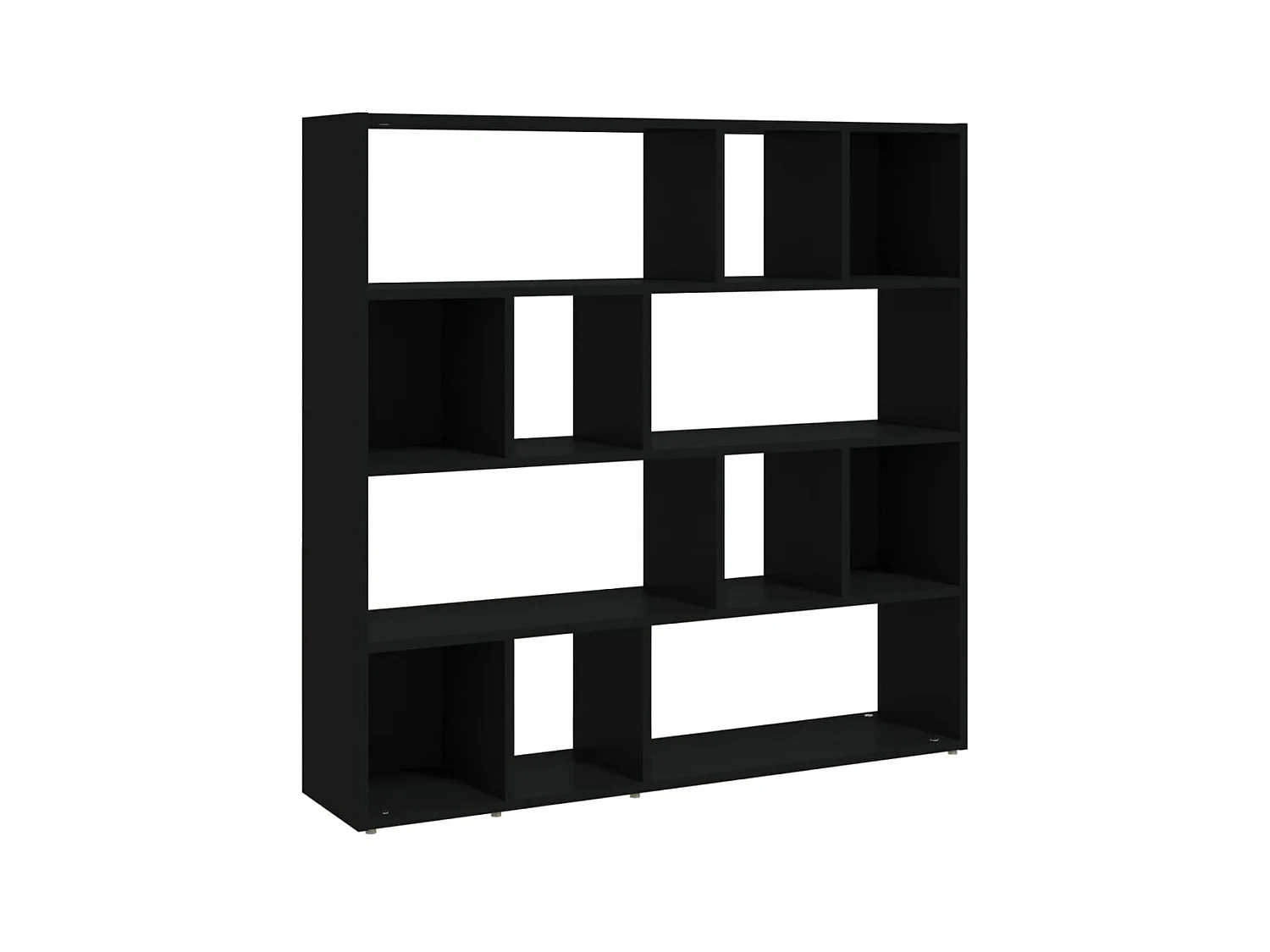 Bücherregal/Bücherschrank,Raumteiler Schwarz 105x24x102 cm -gkd377683