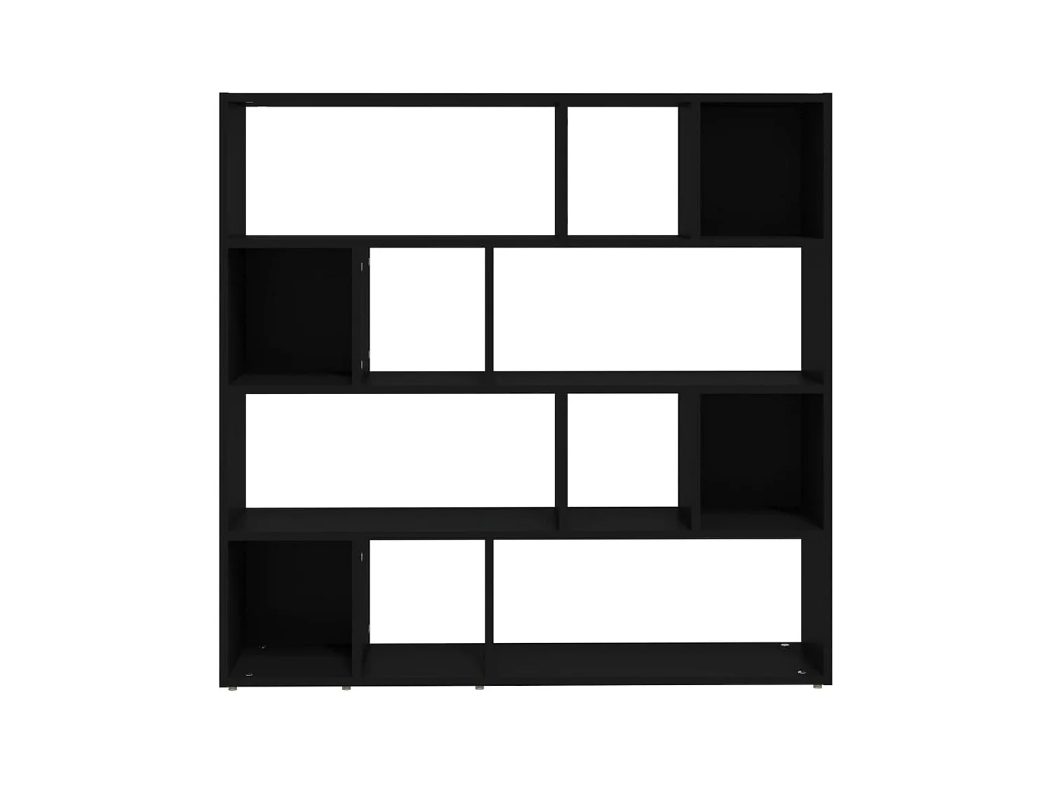 Bücherregal/Bücherschrank,Raumteiler Schwarz 105x24x102 cm -gkd377683