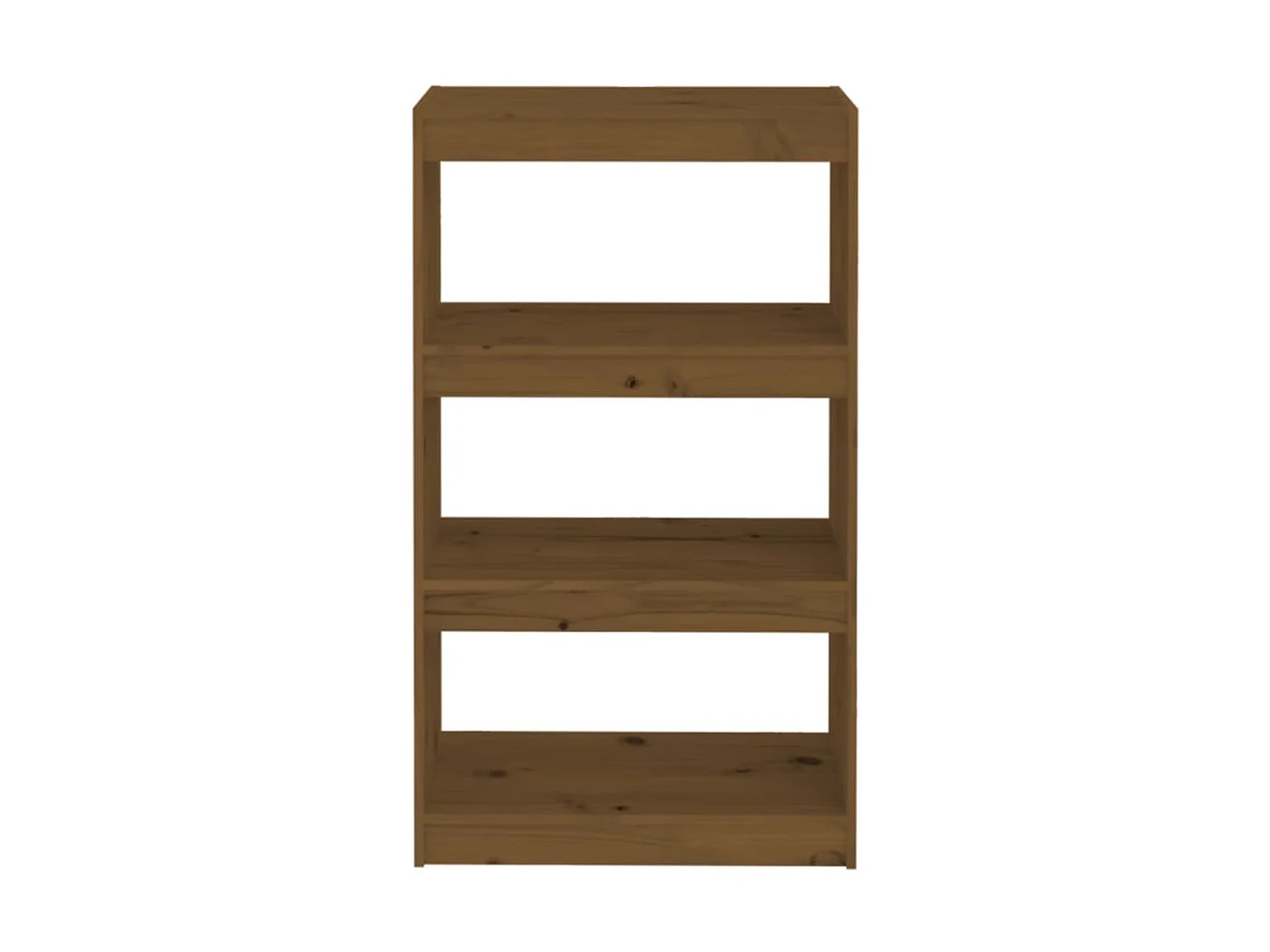 Bibliothèque-Séparateur de pièce Marron miel 60x30x103,5 cm Pin OFR22976 BonneVie Meuble