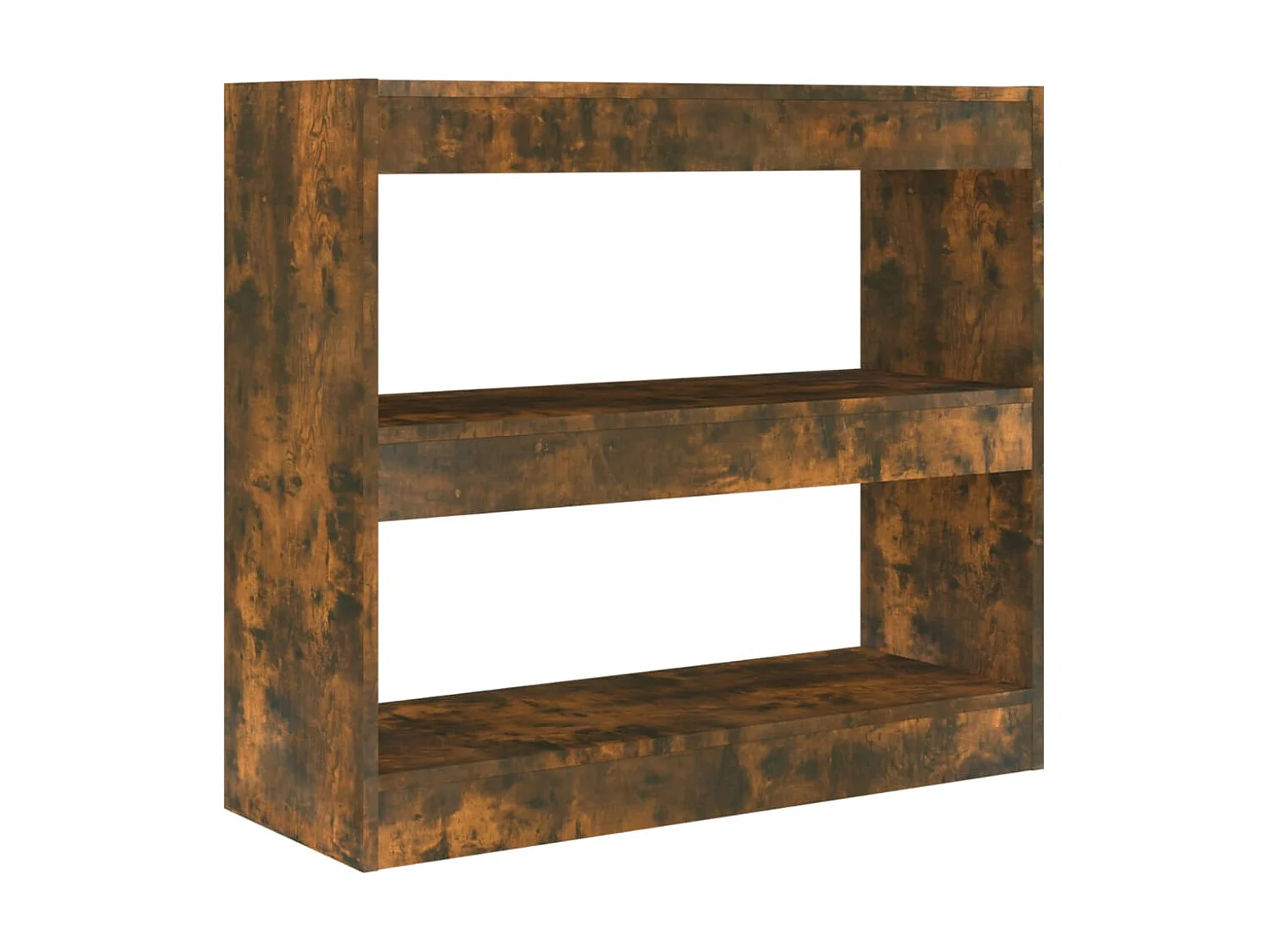 Bibliothèque-Séparateur de pièce Chêne fumé 80x30x72 cm OFR46620 BonneVie Meuble