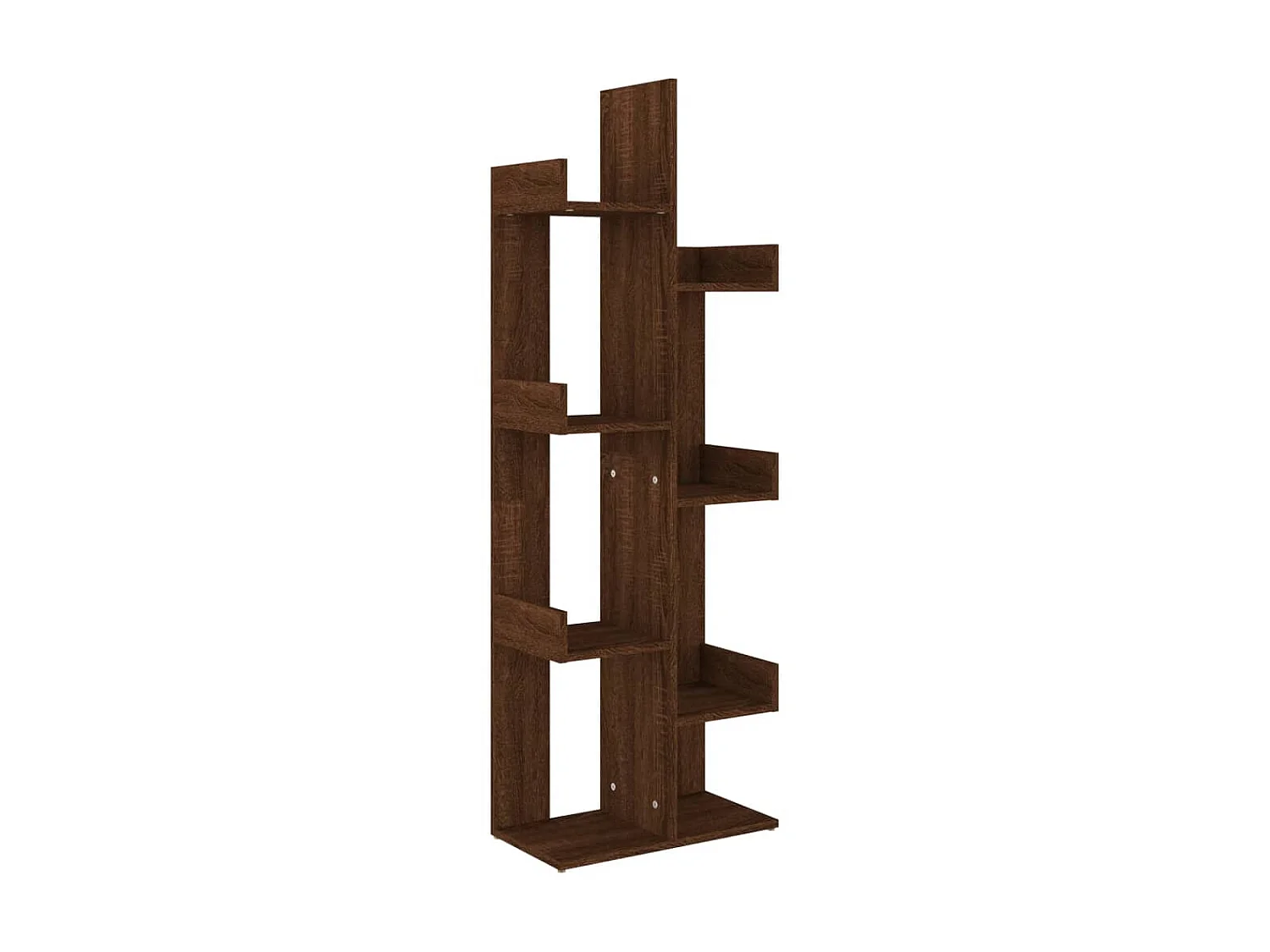 Bibliothèque 48x25,5x140 cm Chêne marron Bois d'ingénierie OFR78627 BonneVie Meuble