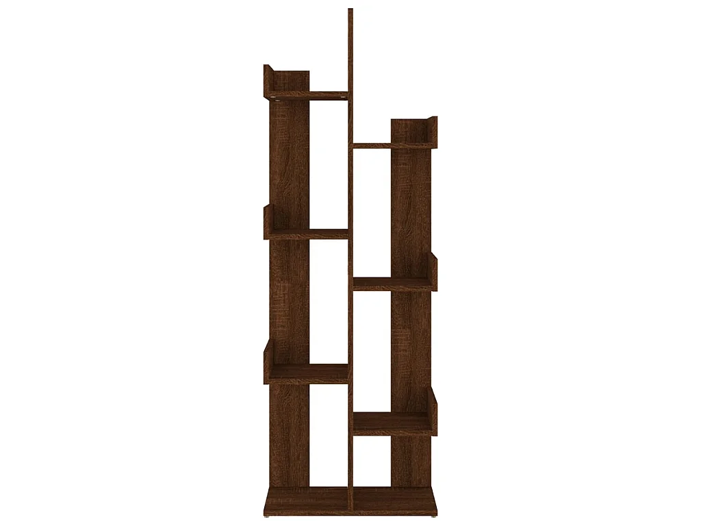 Bibliothèque 48x25,5x140 cm Chêne marron Bois d'ingénierie OFR78627 BonneVie Meuble
