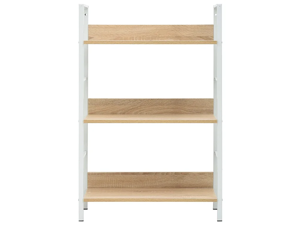 Estante 3 prateleiras derivados de madeira cor carvalho PT591880