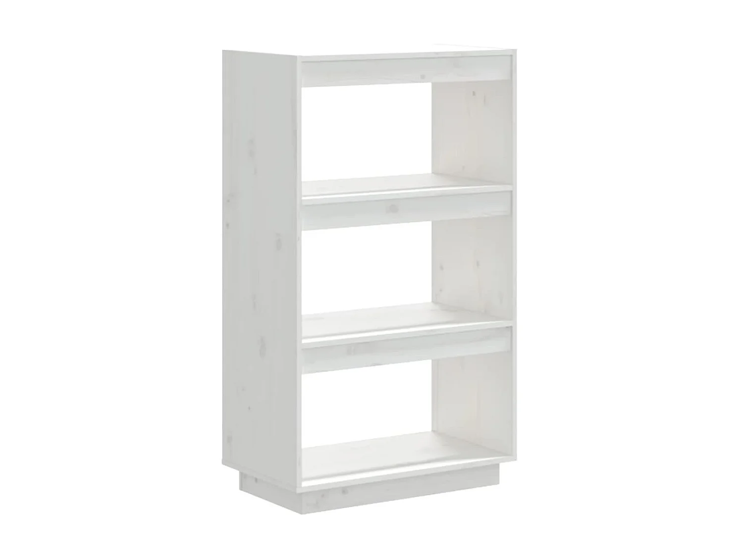 Bibliothèque Blanc 60x35x103 cm Bois de pin massif OFR98407 BonneVie Meuble