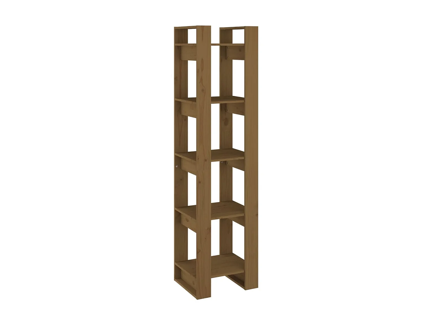 Bücherregal/Bücherschrank,Raumteiler Honigbraun 41x35x160cm Massivholz Kiefer -gkd224428