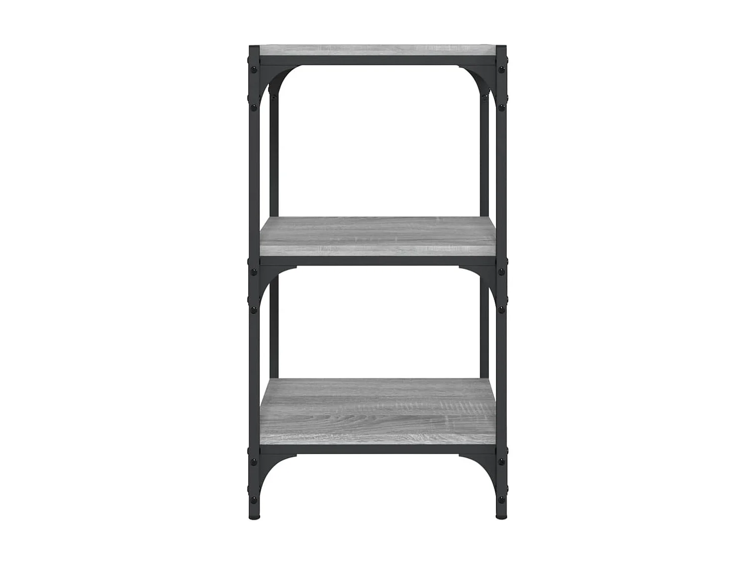 Bibliothèque Sonoma gris 40x33x70,5 cm Bois d'ingénierie acier OFR87900 BonneVie Meuble