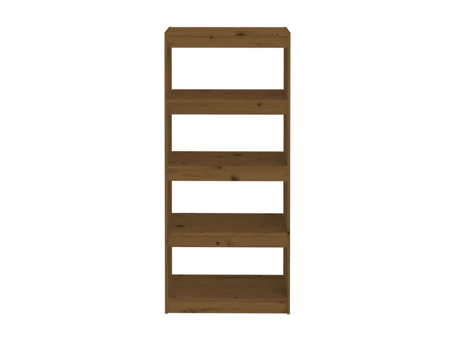 Bibliothèque-Séparateur de pièce Marron miel 60x30x135,5 cm Pin OFR27064 BonneVie Meuble