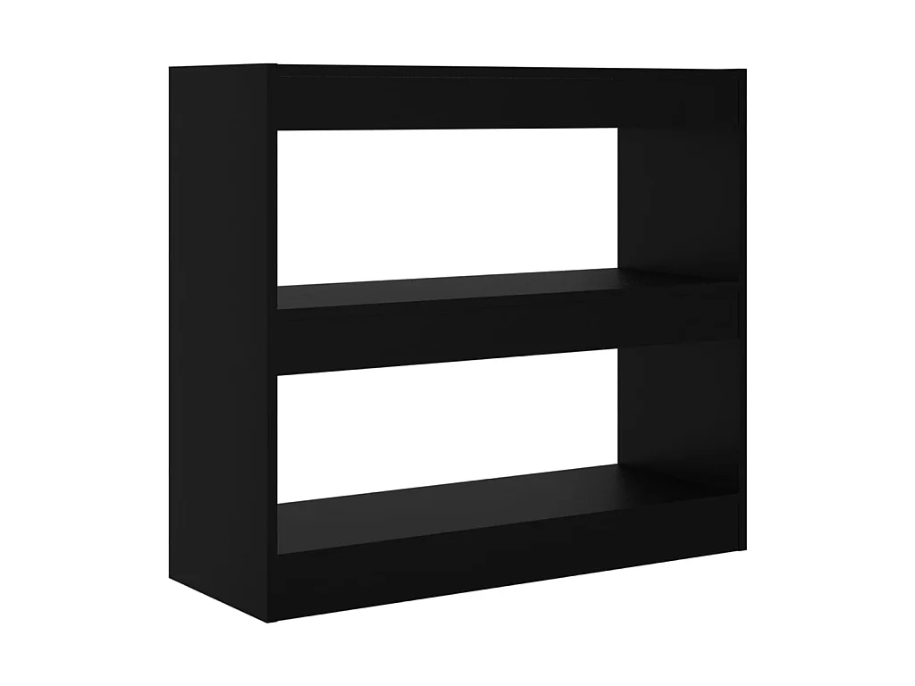 Bücherregal/Bücherschrank,Raumteiler Schwarz 80x30x72 cm -gkd259996